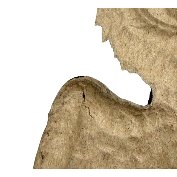 Vintage German Halloween Die Cut Owl Perched Bird Eyes HTF Embossed Pressed READ - Picture 13 of 17